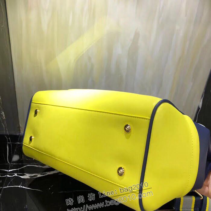 VERSACE女包 杜美莎頭像logo手袋 配色女手提包 大號 範思哲單肩斜挎包 1111  bfd1051